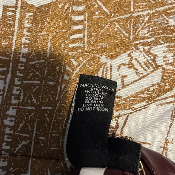 Catherines Black Label Faux Burgundy Color Leather Jacket 3X - 26 28W - Picture 9 of 9